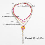 Womens Fashionable Braided Stacking Necklace