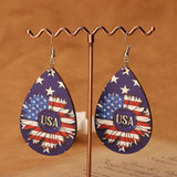 NEW FASHIONABLE WOODEN WATER DROP EARRINGS_CWAJE4002
