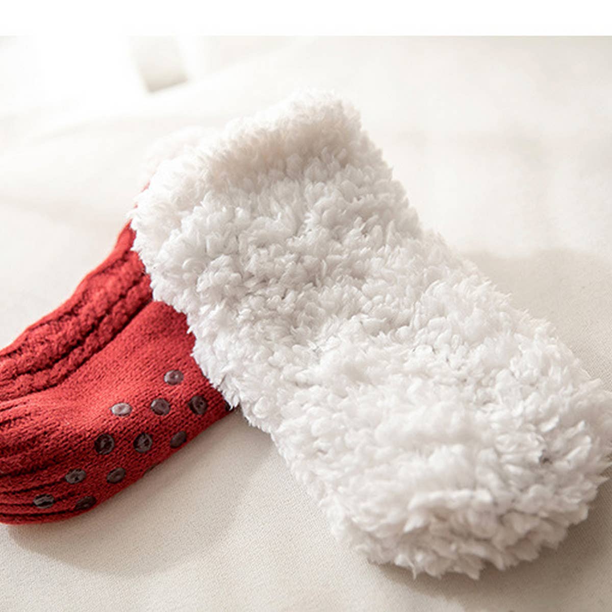 Warm Sleeping Carpet Socks Plush Indoor Slippers_Cwms0704
