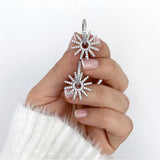 COLORFUL HOT WHEELS SUNFLOWER EXAGGERATED EARRINGS_CWAJE1724