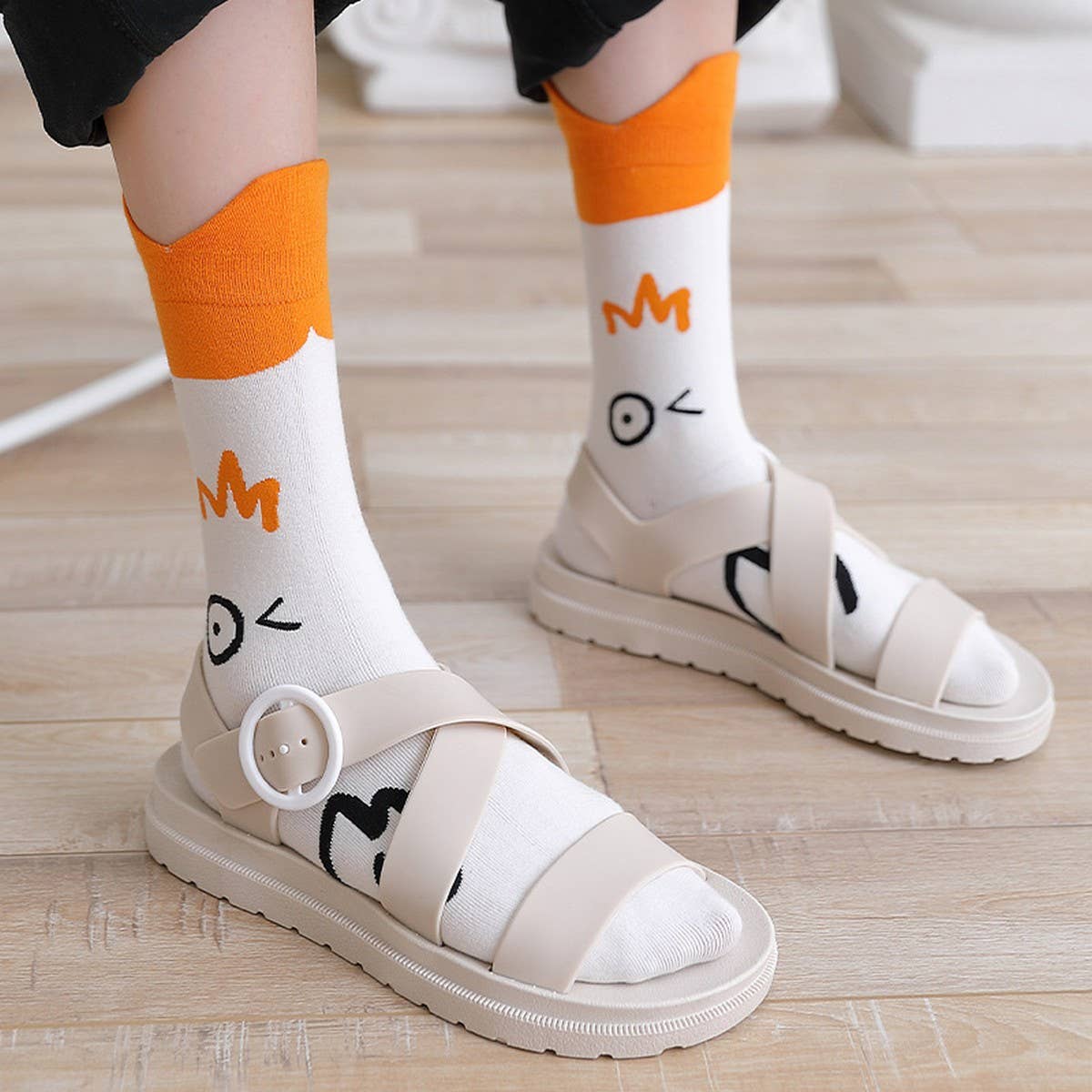 CUTE CARTOON PURE COTTON SOCKS WITH ALL SEASONS_CWMS0536
