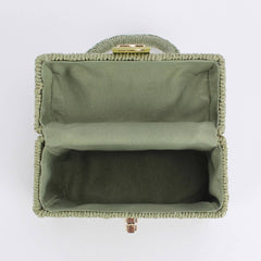 DUAL PURPOSE LEISURE PAPER ROPE WOVEN BAG_CWAB4713