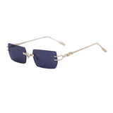 RIMLESS CUT SQUARE FRAME SUNGLASSES_CWASG0679