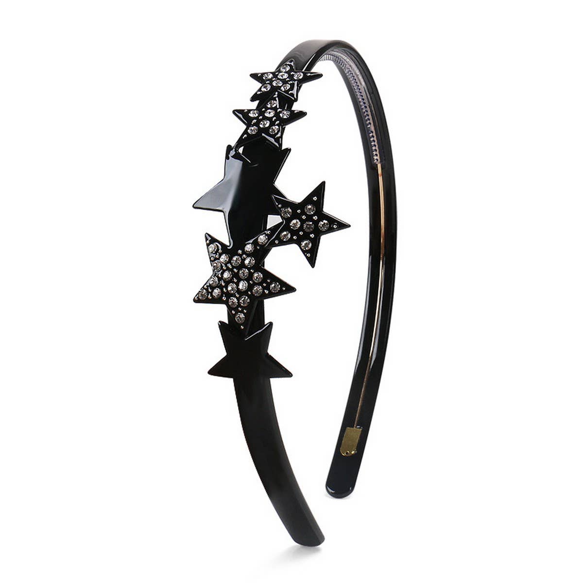 ACETATE FIVE POINTED STAR DIAMOND HEADBAND_CWAHA4357