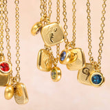NEW RETRO 12 ZODIAC SIGN PENDANT NECKLACE_CWMM3753