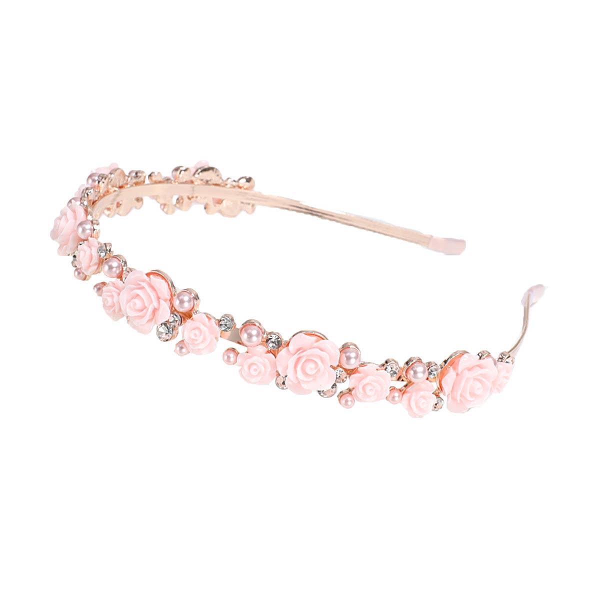 IMITATION PEARL RHINESTONE ROSE HEADBAND_CWAHA2196