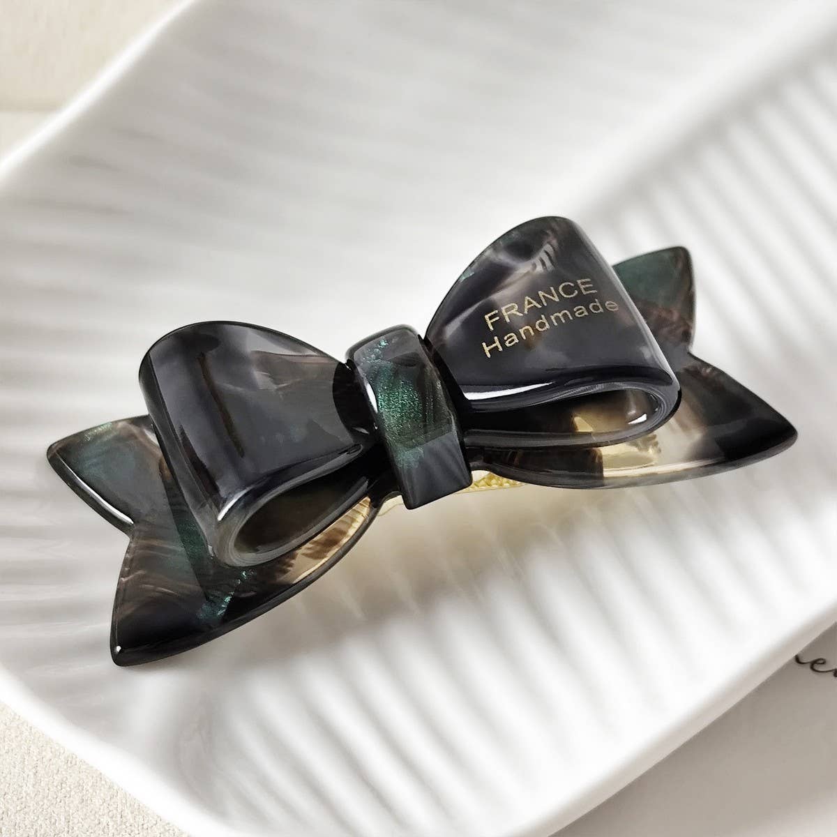 Sweet Bow Acetate Hair Clip ? Double-Layer Side_Cwaha07201