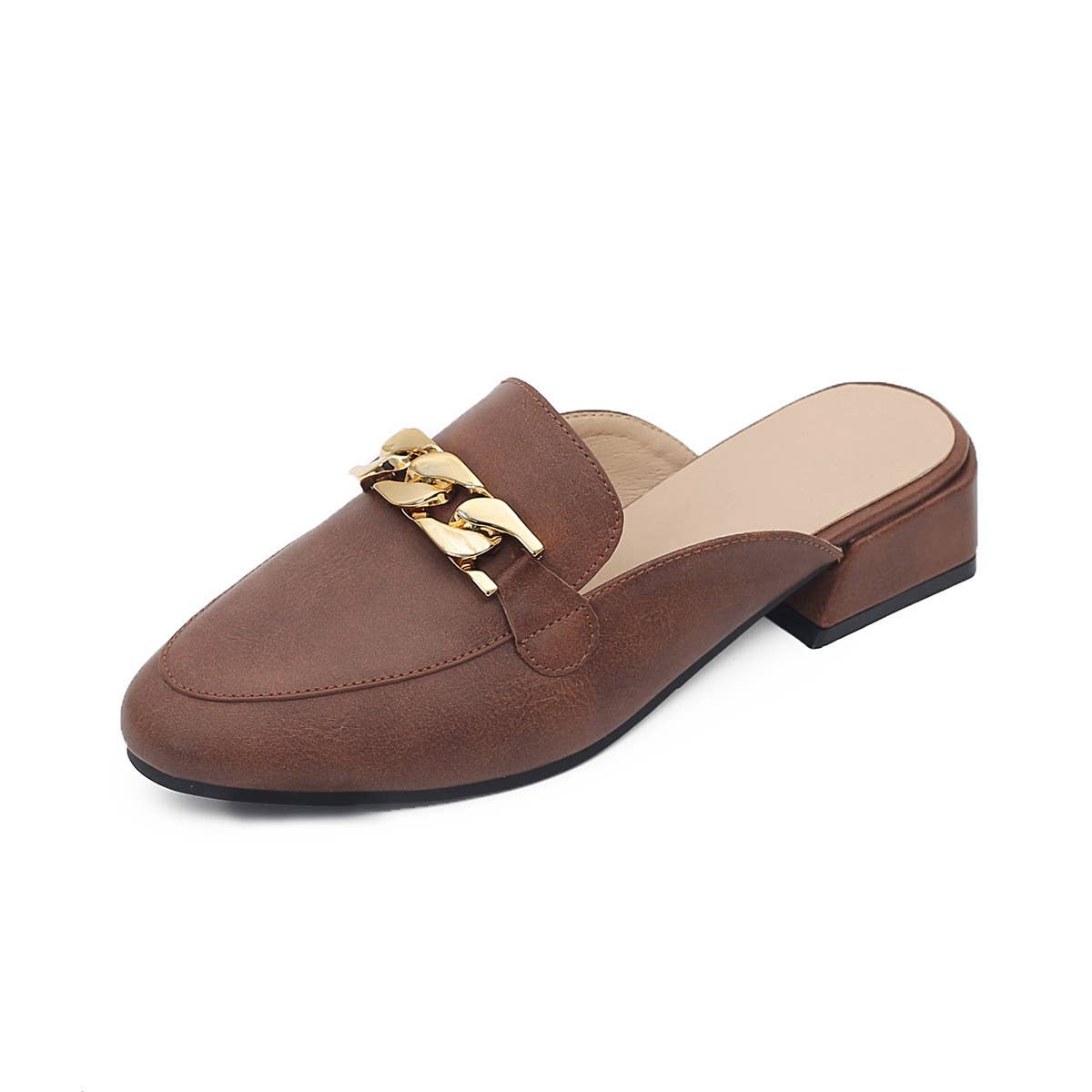Versatile Round Toe Plus Size Mules