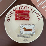 DACHSHUND ACETATE HAIR CLAW CUTE CLIP_CWAHA6028