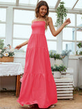 Waistband Halter Temperament Swing Long Dress