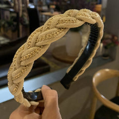 CHAIN DECOR BRAIDEDDESIGN HEADBAND_CWAHA0205