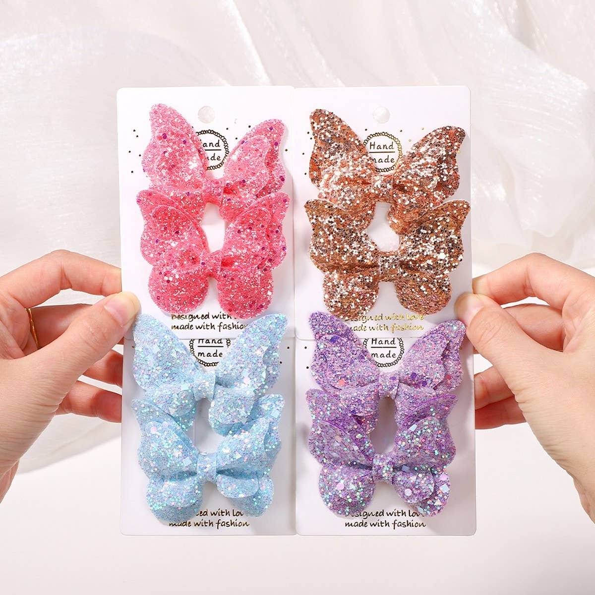 3D GRADIENT GLITTER BOW BABY HAIR CLIP_CWAHA6755