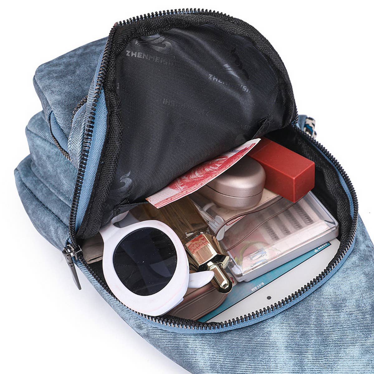 2024 NEW SIMPLE PU WAIST BAG MESSENGER BAG_CWAB2711