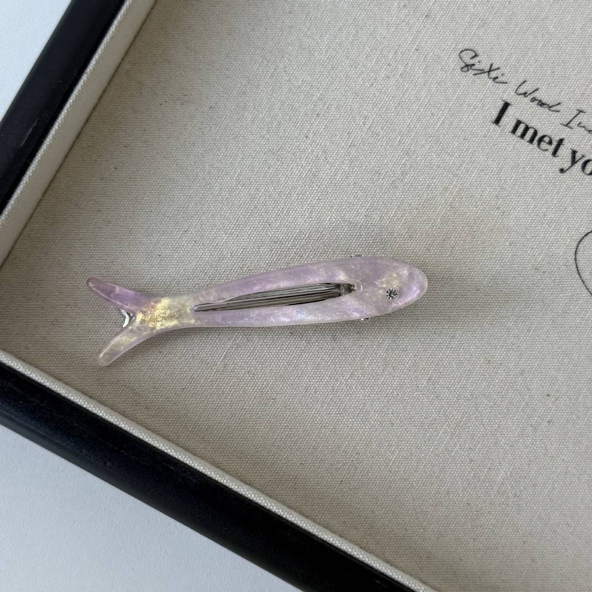 Acetate Floral Fish Clip Sweet Small Hairpin_Cwaha08231