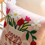 COTTON CREAM PILLOW COVER SOFA BED SQUARE CUSHION_CWMM7684