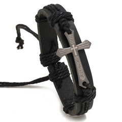 SIMPLE ADJUSTABLE VINTAGE LEATHER BRACELET_CWMM4462