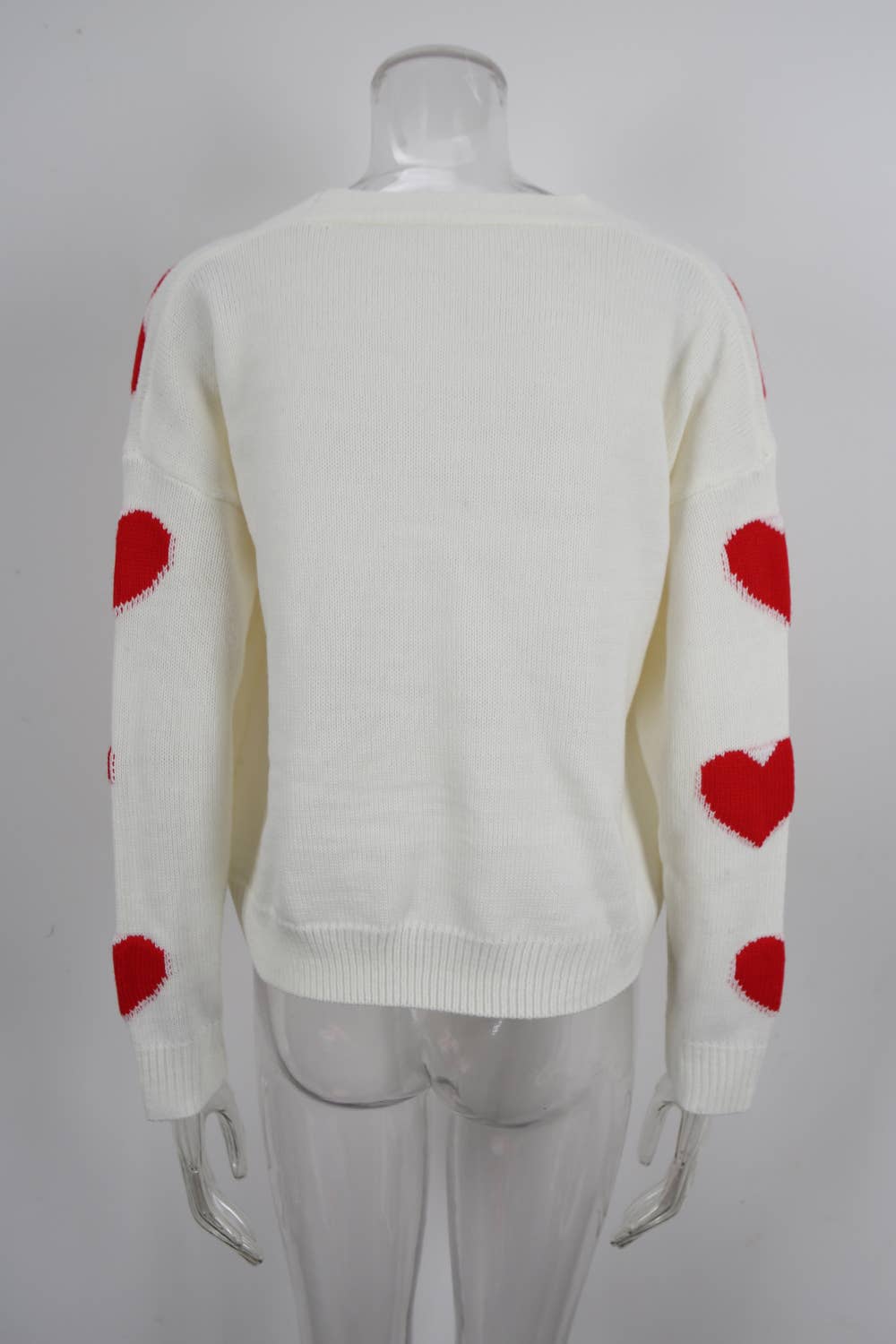 Valentines Day Long-Sleeved Knitted Cardigan