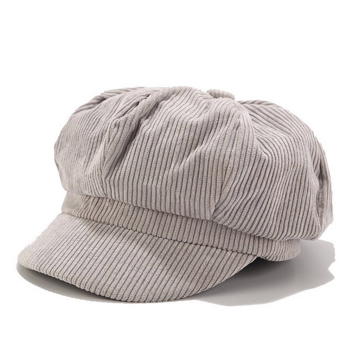 Corduroy Casual Newsboy Cap_Cwah04320