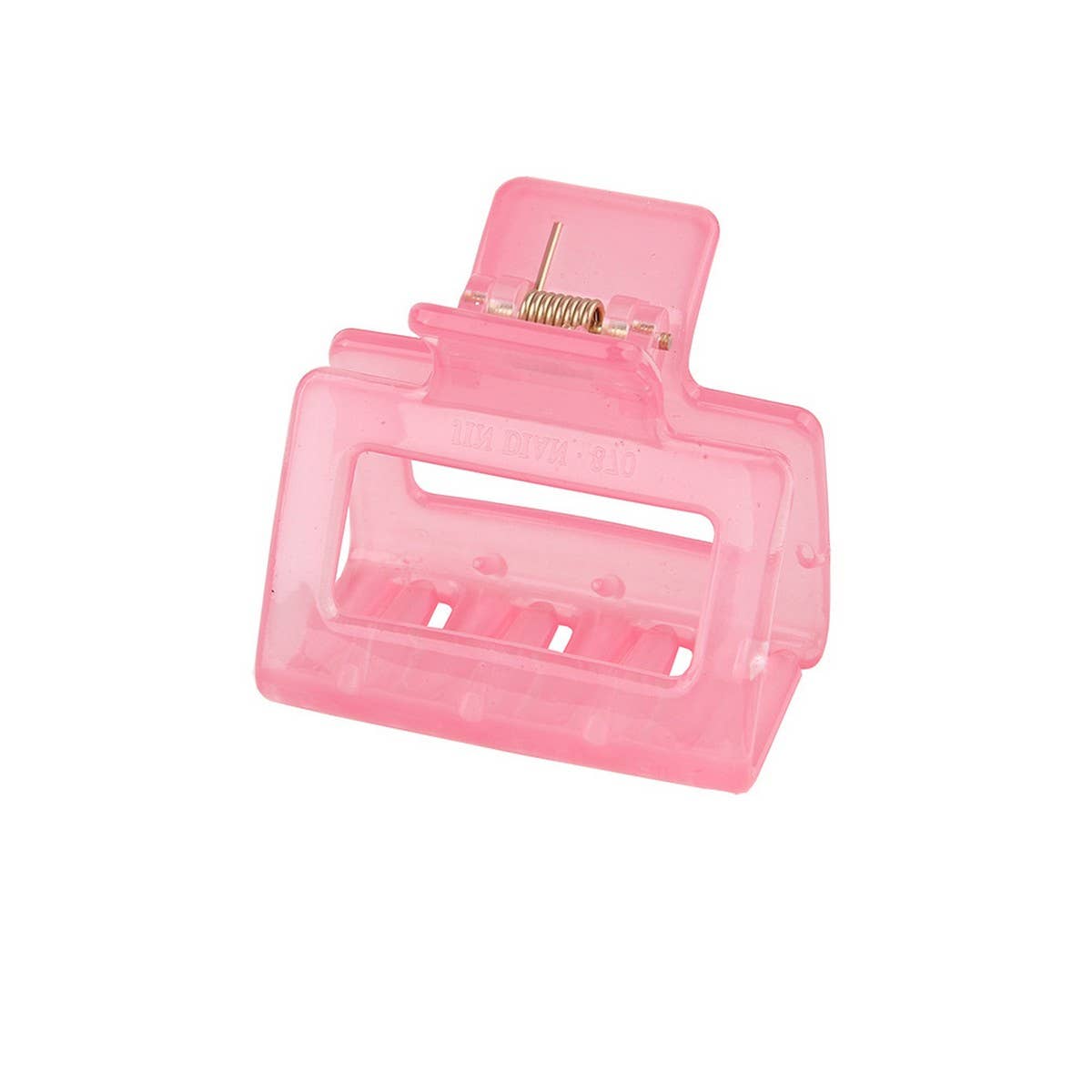 Cwaha07443_Jelly Rectangle Acrylic Small Hair Claw Clip
