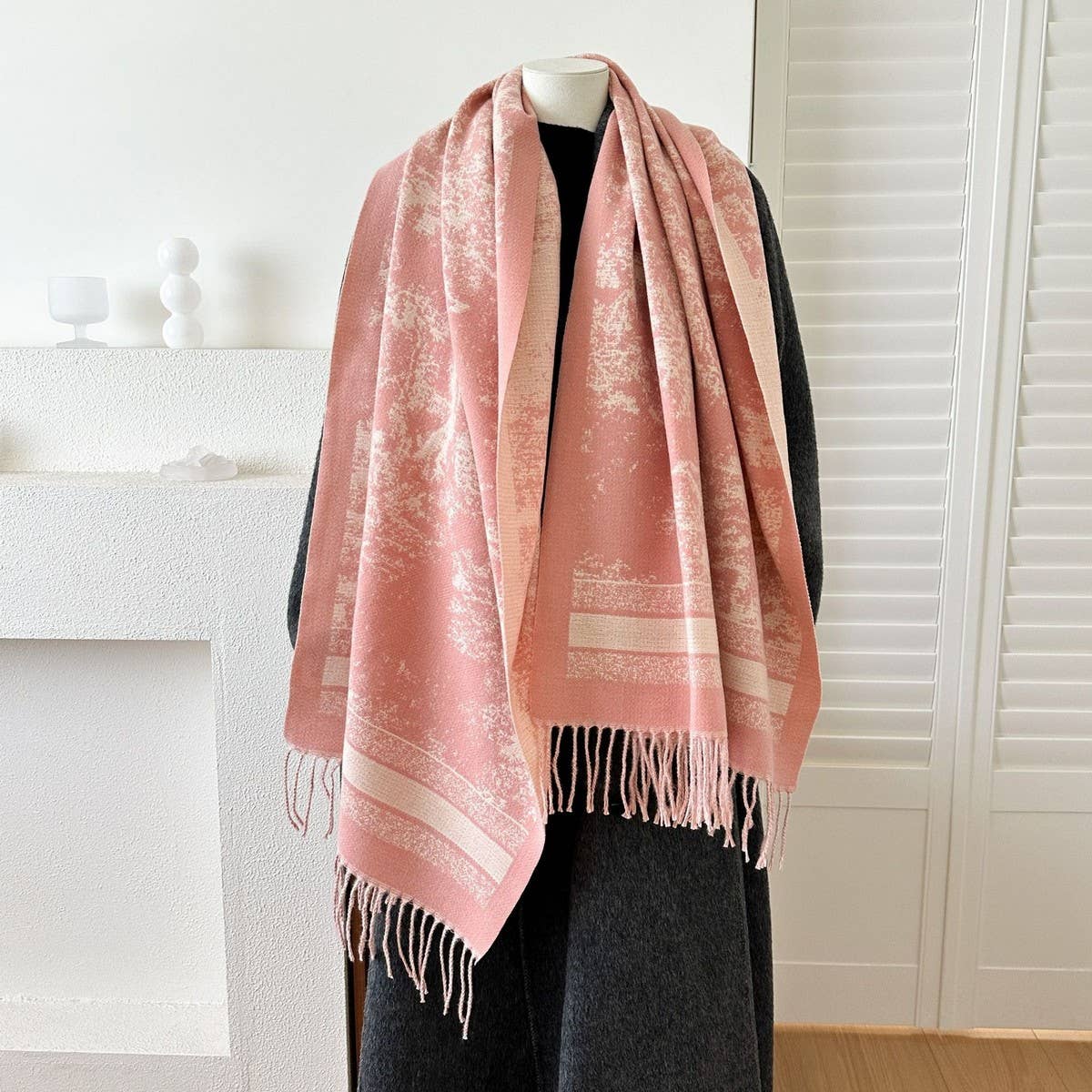 Cwasc03141_Vintage Reversible Scarf Boho Winter Warm Shawl