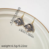 HALLOWEEN DARK FUNNY PERSONALITY EARRINGS_CWAJE1851