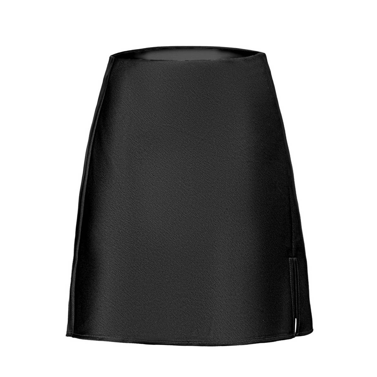 SOLID COLOR SATIN SLIT SKIRT SEXY A LINE MINISKIRT_CWBSS0375