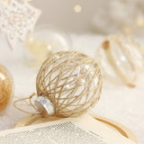8CM PET CLEAR PLANT XMAS BALL ORNAMENT SET_CWMM9867