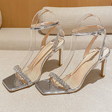 SQUARE HEAD RHINESTONE HIGH HEELS SANDALS_CWSHH0020