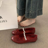 RHINESTONE STRAP FLAT MARY JANE BOW BALLET FLATS_CWSHF0118