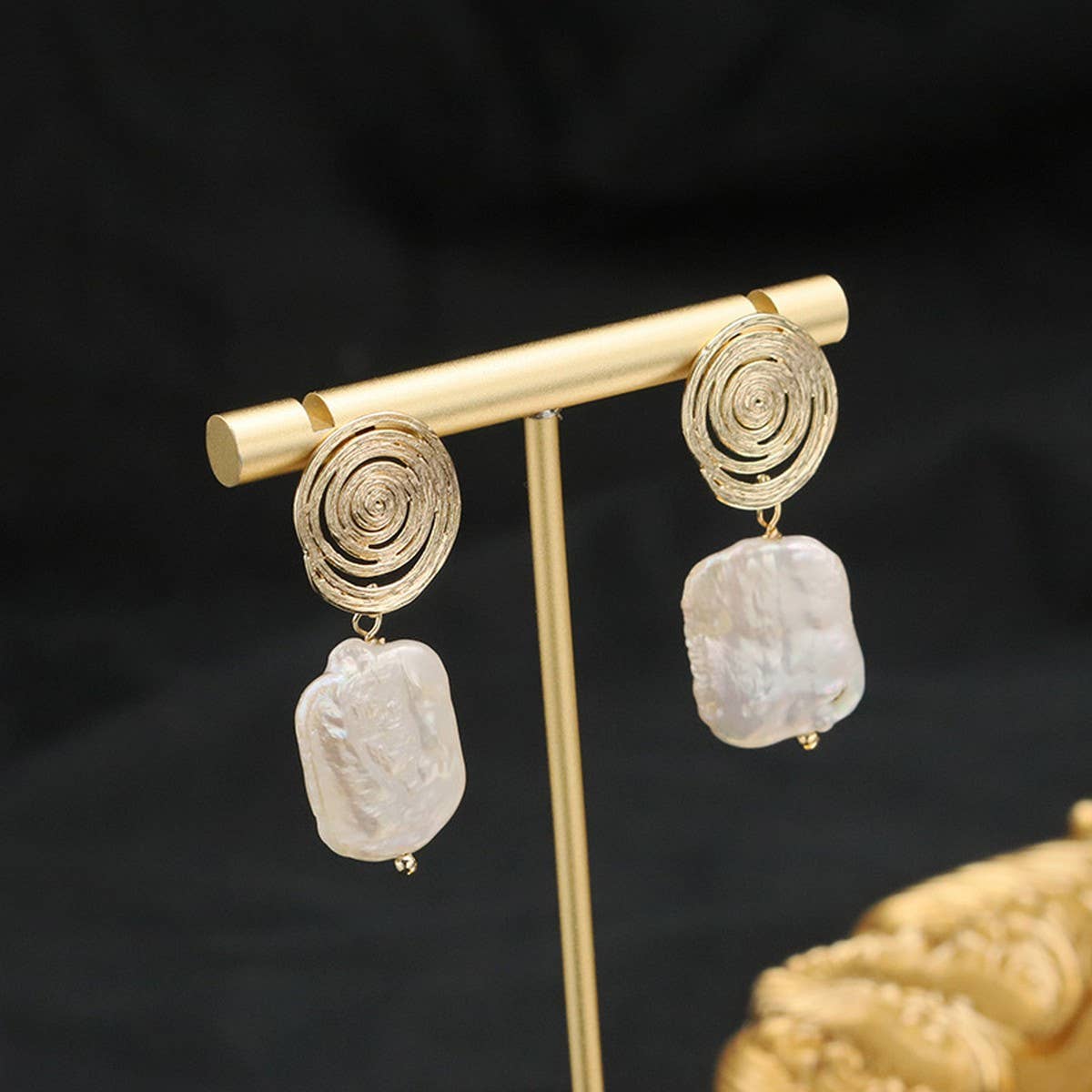NEW HIGH END NATURAL PEARL EARRINGS FOR WOMEN_CWAJE3810