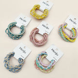 CANDY COLOR TWISTED HAIR TIES CUTE RUBBER BANDS CWAHA0339