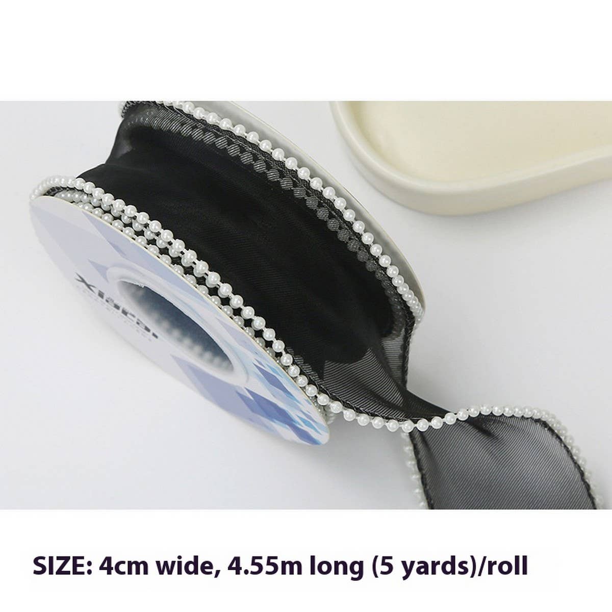 PEARL FISHTAIL YARN RIBBON WAVE YARN DIY RIBBON_CWMM5772