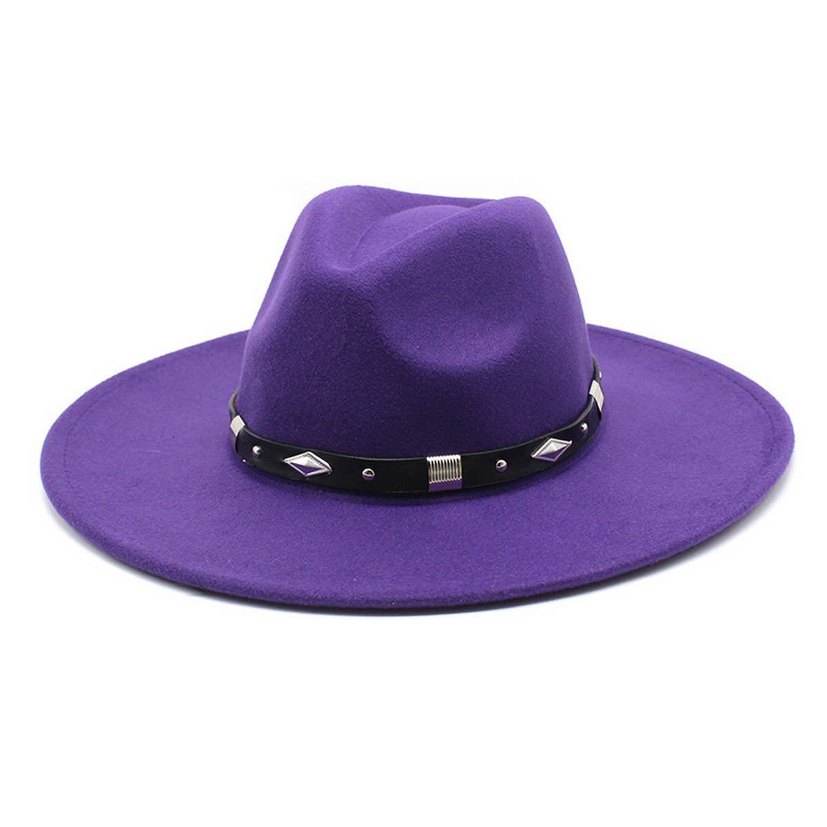 Women Fashion Casual Big Felt Hat Jazz Hat_Cwah0843