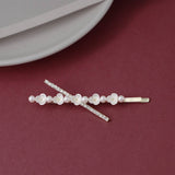 FLOWER PEARL BANGS CLIP ONE LINE CLIP CUTE HAIRPIN_CWAHA4756