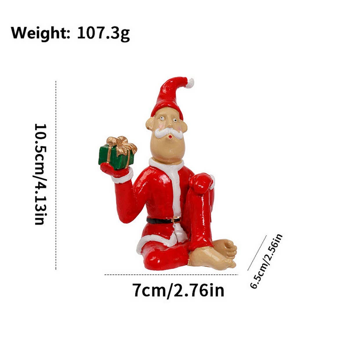 Ins Style Funny Santa Resin Decoration_Cwmm9930