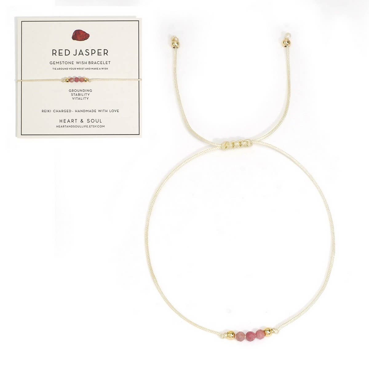 NATURAL STONE COPPER BEADS HANDMADE BEADED BRACELET_CWMM3861