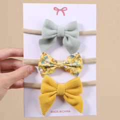 CORDUROY BOW BABY HEADBAND SET FOR GIRLS_CWAHA6751