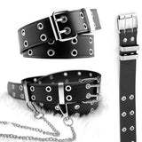 Cwabe0870_Fashionable Punk Belt With Chain