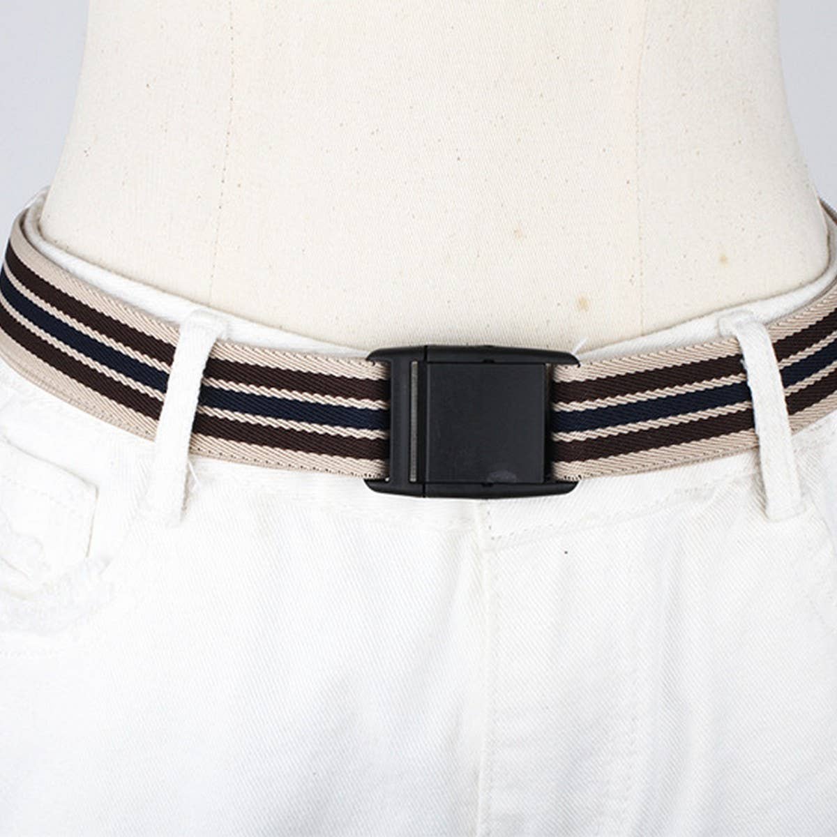 Cwabe0551_Plastic Buckle Elastic Belt