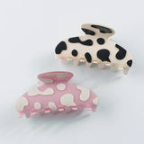 Cwaha1308_Sweet Speckled Milk Stripes Hair Claw Clip
