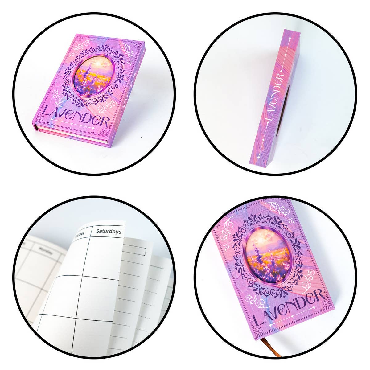 PURPLE LAVENDER FLOWER PORTABLE NOTEBOOK_CWMM1859