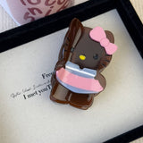 Small Fresh And Sweet Cartoon Cat Scratching Clip_Cwaha3954