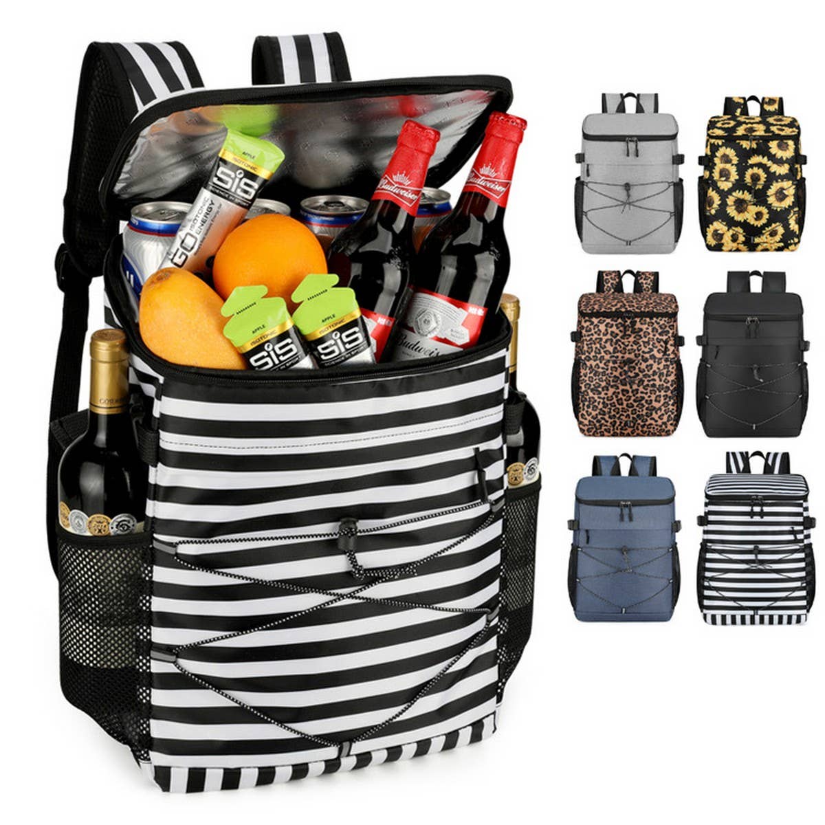 INSULATED CAMPING COOLER BACKPACK WITH FOIL LINER_CWAB5450