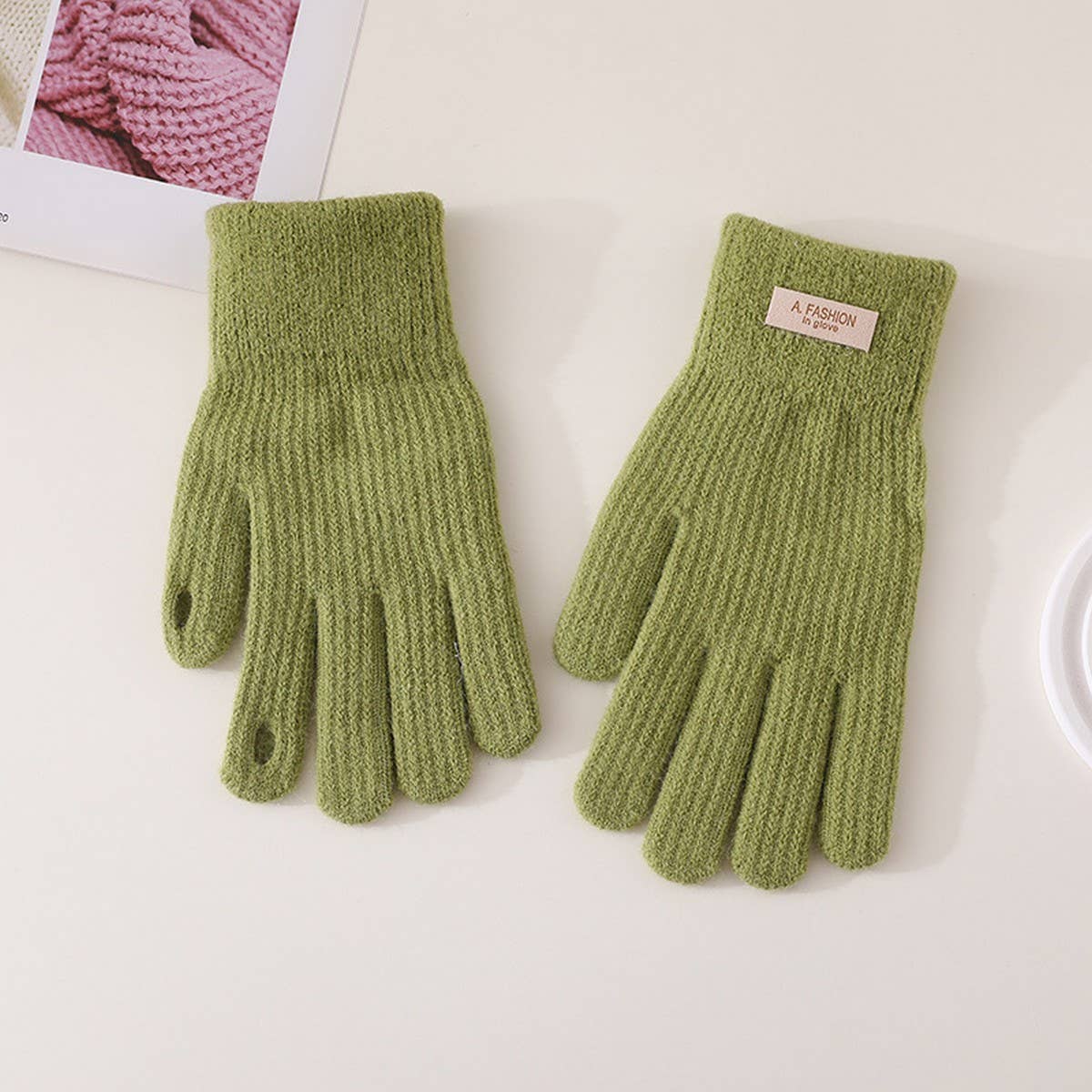 Winter Warm Cute Touch Screen Full Finger Gloves_Cwag0190
