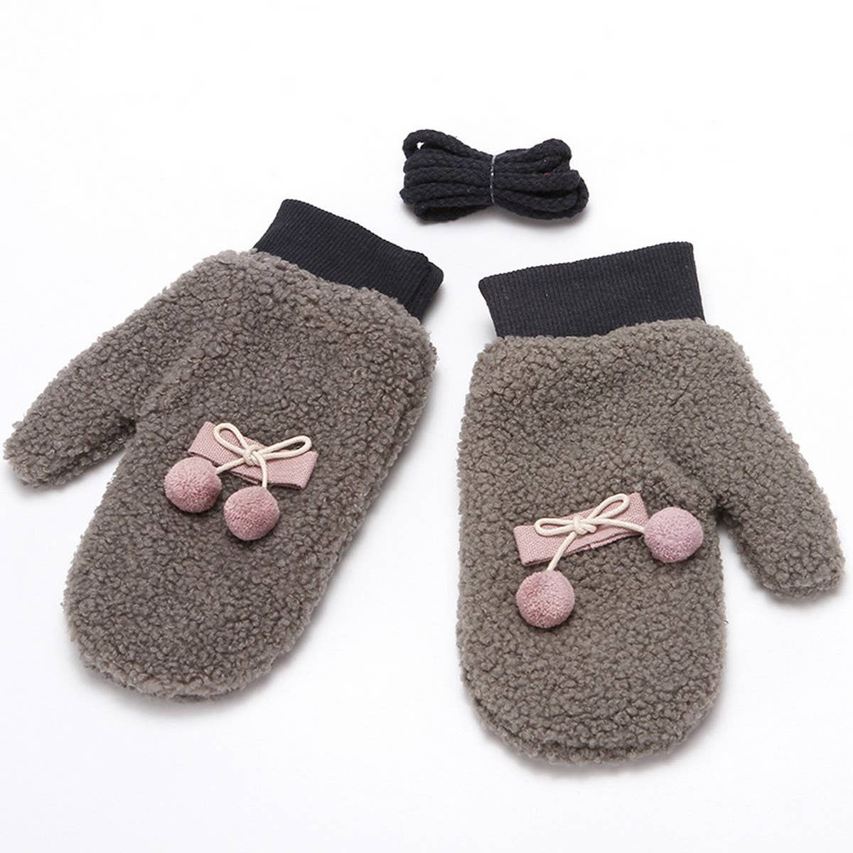Winter Warm Knitted Rabbit Fur Gloves For Women_Cwag0263