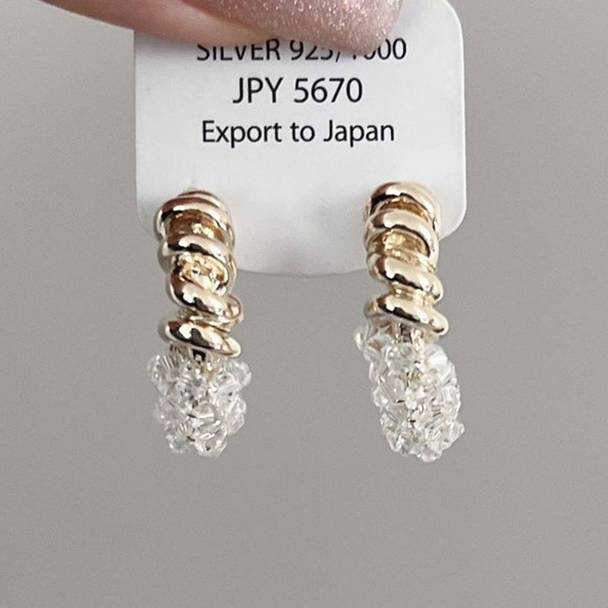 Unique Crystal Wrapped Earrings