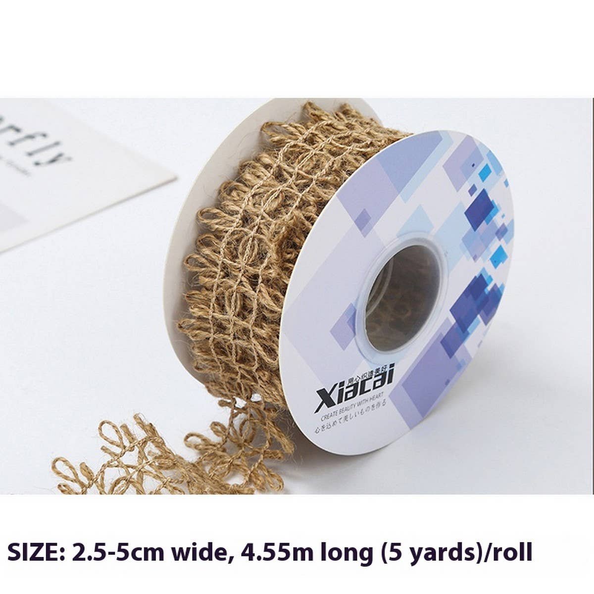 HEMP ROPE LACE DIY FABRIC DECORATIVE RIBBON_CWMM5751