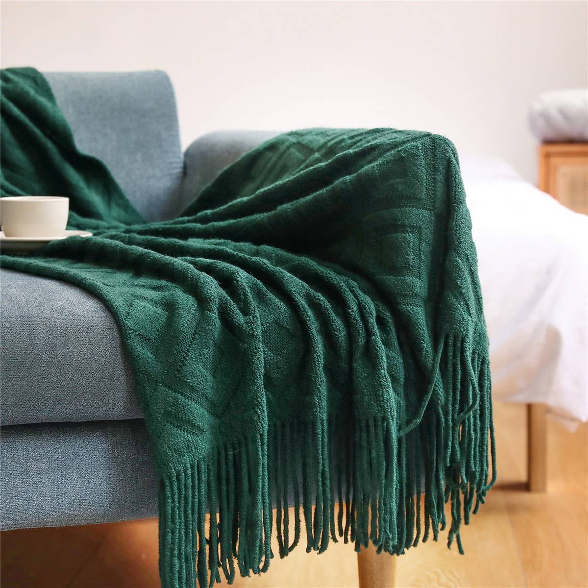 KNITTED JACQUARD SOFA BLANKET NAP BLANKET_CWMM0191