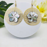 EXQUISITE NATURAL SHELL HOLLOW WREATH EARRINGS_CWMM4258