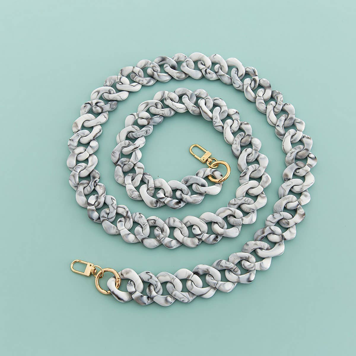 47IN ACRYLIC DIAMOND BAG STRAP COLORFUL CHAIN_CWMM5058